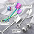 10Pcs Shovel Spoons Stainless Steel Spoon Reusable Dessert Spoons for Coffee Tea Ice Cream Fruit Sugar Cake...