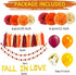 Fall Bridal Shower Decorations/Fall Wedding/Engagement Fall Bachelorette Party Decorations Burgundy Orange/Thanksgiving/Fall In Love Balloons Burg...