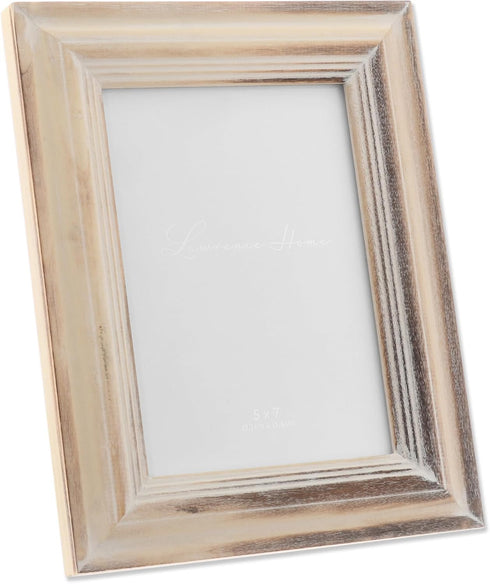 Lawrence Frames 5x7 White Wash Maple Picture Frame, Natual...