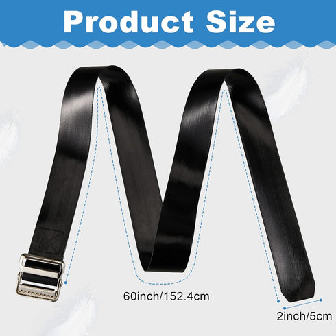 Shappy Vinyl Gait Belt Transfer for 60 Inch Assist Device Safety Occupational Physical Therapy Gate with Metal Buckle Handles Elderly Pediatric Ca...