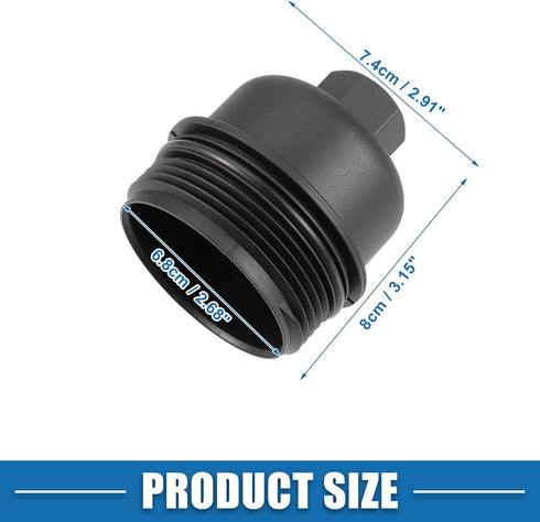 Engine Oil Filter Housing Cover Cap 11428507685 for BMW 328d 2.0L Diesel 2014-2018 Plastic Black...