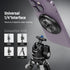 NEEWER Magnetic Phone Tripod Mount Adapter with 1/4" Holes Compatible with iPhone MagSafe Selfie Stick for 15 Pro Max 15 Plus 14 13 12 Pro Max Min...