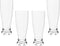 QG 25 oz Unbreakable BPA Free Plastic Pilsner Beer glass | Set of 4 Clear...