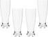 QG 25 oz Unbreakable BPA Free Plastic Pilsner Beer glass | Set of 4 Clear...