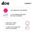 DDOXX Nylon Dog Leash - 6.6 ft, 3-Way Adjustable Leash Dogs - M (Pink)...