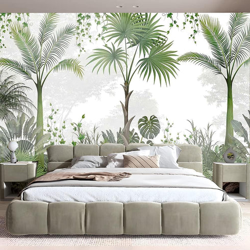 FENDROM Tropical Green Plant Tapestry Wall Hanging, Palm Tree Leaves Rainforest Jungle Nature Room Wall Art Tapestries Forest Aesthetic for Bedroo...