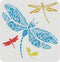 FINGERINSPIRE Dragonfly Stencils 11.8x11.8 inch DIY Dragonfly Stencil Template Plastic Dragonfly Pattern Stencils Reusable Dragonfly Stencils DIY ...