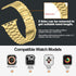 iiteeology Lightweight Stainless Steel Band Designed for Apple Watch Series 1-10, 42mm, 41mm, 40mm, 38mm,SE &SE2,Replacement iWatch Bands for Wome...
