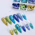 Laser Nail Art Sequins 3D Irregular Multi-Shaped Rhombus Glitter Sequins Manicure Decoration Thin Flakes Nail Design Nail Art Flakes Powder Kit Na...