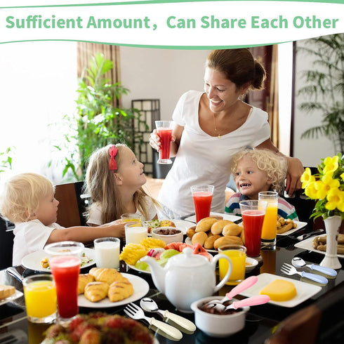 9 Pieces Toddler Utensils Stainless Steel Fork and Spoon Safe Baby Silverware Set, Kid Safe Utensils Children's Flatware Kids Cutlery Set with Rou...