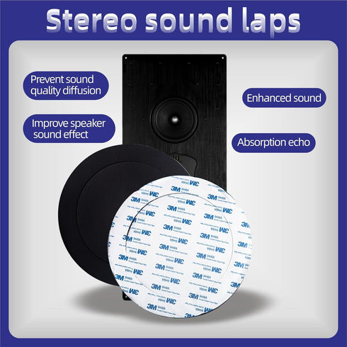 6.5" Foam Speaker Enhancer Foam Fast Rings Fits for 6" 6.5" Car Door Speaker, Universal High Rebound Sponge Bass Blocker Kit with High Rebound for...