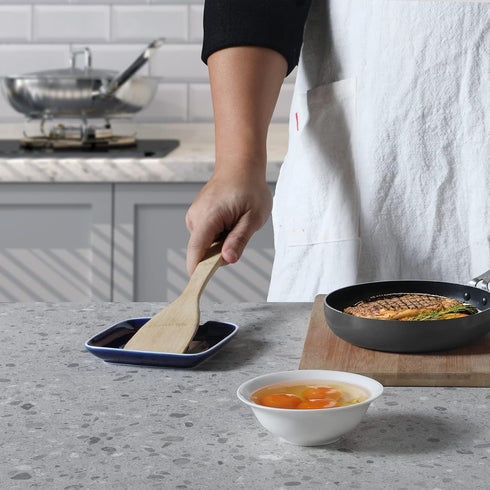 Ceramic Spoon Rest for kitchen Counter - 4.75 Inches Heat Resistant Spoon Holder for Stove Top, Modern Spoon for Farmhouse, Cooking Utensil Rest, ...
