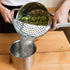 Framendino, Stainless Steel Crescent Pot Strainer Handle Strainer Pan Pot Strainer Colander for Noodles Vegetables Spaghetti...
