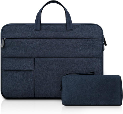 15.6 Inch Laptop Sleeve Case with Multiple Pocket for 15-16 Inch MacBook Pro 15.6 inch Laptop Computer, Waterproof Protective Hidden Handle Carryi...