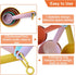 Plastic Measuring Cups and Spoons Set - 10 Pcs Colorful Kitchen Measuring Tool, Engraved Metric/US Markings Stackable Silicone Measure Cup for Liq...