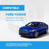 Left Driver side View Heated Mirror Glass Replacement for 2013 2014 2015 2016 2017 2018 2019 2020 Ford Fusion Mirror Glass With Rear Holder Replac...