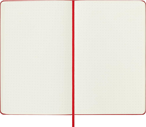 Moleskine Classic Notebook, Large, Dotted, Red Scarlet, Hard Cover (5 x 8.25)...