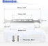 X AUTOHAUX Universal Oil Cooler Mounting Bracket Kit 330mm Aluminum Alloy Engine Oil Cooler Radiator Adapter Kit Oil Cooler Bracket Kit Silver Ton...