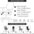 FORCHEER Black Office Chair Seat Cover Water-Resistant 18inch Stretch Jacquard Computer Chair Seat Cushion Slipcover 1 Piece Washable...