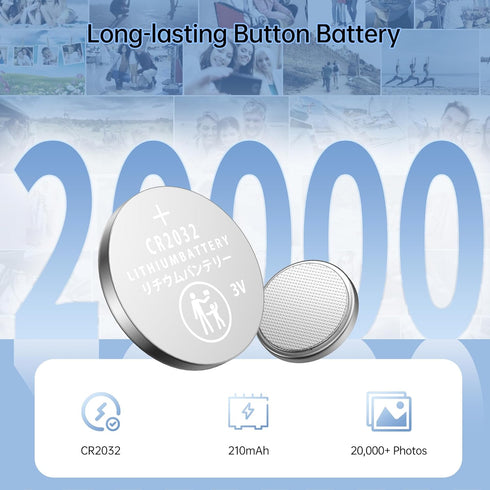 ATUMTEK Camera Remote Shutter for iPhone and Android Smartphones (2 Pack), Wireless Phone Remote Control Selfie Button for Photos and Videos (Blue...