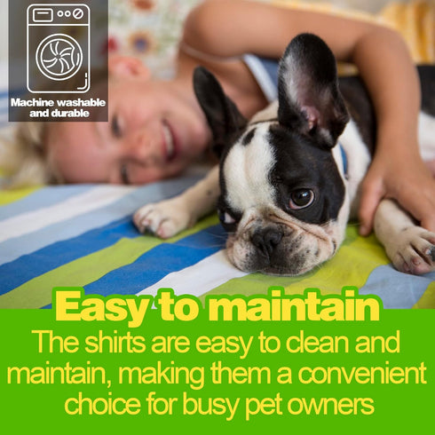 Dog Striped Shirt Happy Color Cotton Sleeveless Puppy Dog Shirts Breathable Pet Apparel Tank Top Colorful Puppy Sweatshirt Dog Clothes for Small M...