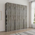Grey Wood Wallpaper Peel and Stick Rustic Gray Grain Wood Contact Paper Waterproof Removable Faux Wood Vinyl Wrap Wall Paper Covering for Countert...