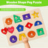 Montessori Toys for Toddlers 1, 2, 3 Year Old, Wooden Shape Learning Puzzles for Baby 12-18-24 Months, Early Educational Toys, Perfect Christmas B...