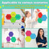 8 Pcs Hexagon Shape Magnetic Dry Erase Board Hexagon Small Dry Erase Board Magnet Dry Erase Boards 4 Pcs Dry Erase Marker for Teachers Students, S...