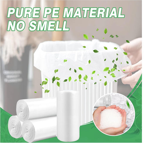 Small Trash Bags 3 Gallon, 108 Count Garbage Bags Bathroom Mini Trash Can Liners, fit 10-13 Liter Clear...