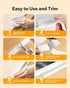 Kakoka Toilet Caulk Strip (10.5 Feet), Waterproof White Caulk Tape for Toilet, PVC Self Adhesive Toilet Tape Tub Caulking Strip...
