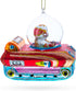 Astronaut in Space Vehicle Blown Glass Christmas Ornament...