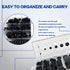 170Pcs 7 Sizes Rubber Grommet Assortment Kit, Firewall Hole Plug Set Electrical Wire Gasket Solid Hole Plugs Assortment Set for for Wire Plug, Cab...