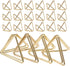 30pcs Three-Dimensional Paper Clips, Small Paperclip Aluminum Alloy Triangular Paperclip for Note, Card, Home, School...