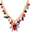 XOCARTIGE Halloween Pumpkin Pendant Necklace Witch Cat Charms Necklace Party Ghost Long Chain Necklaces for Women Girls...