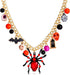 XOCARTIGE Halloween Pumpkin Pendant Necklace Witch Cat Charms Necklace Party Ghost Long Chain Necklaces for Women Girls...