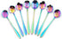 Flower Spoon Set, niceEshop Stainless Steel Teaspoon Colorful Coffee Spoon Tea Spoon Mixing Spoon Sugar Spoon, Set of 8, Rainbow...