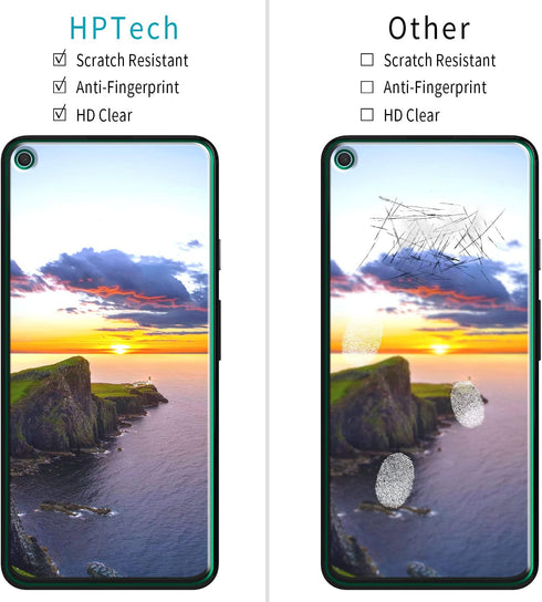HPTech (2 Pack) Designed for Google Pixel 4a (5G) Tempered Glass Screen Protector, Anti Scratch, Bubble Free......