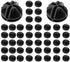 Wire Cube Plastic Connector 50Pcs Wire Grid Cube Organizer Connector for Modular Closet Storage Organizer and Wire Shelving (Black)...