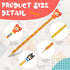 Thenshop 30 Pcs Scented Pencils for Kids Fruit Scent HB Graphite Pencils Bulk with 30 Pcs Cartoon Pencil Toppers Animal Cute Pencil Cap Gift for S...