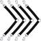 4 Pieces No Tangle Dog Leash Couplers Black Double Clip Leash for Dogs Two Clasp Dog Double Leashes 0.6 Inch Wide Heavy Duty Nylon Leash Splitter ...