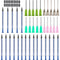 20Pcs Syringe Blunt Tip Needle and Cap - 1ml Syringes 14ga 16ga 18ga 20ga Blunt Needles- Oil or Glue Applicator...