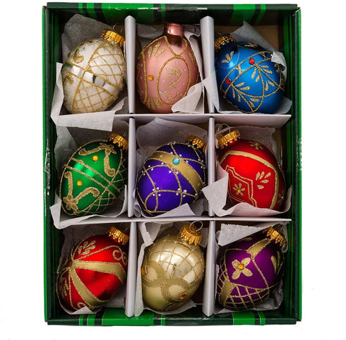 Kurt S. Adler YAMGG0517 Egg Ornament, 45mm, Glass For Christmas...