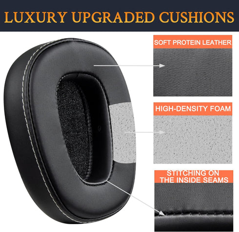 SOULWIT Earpads Replacement for Skullcandy Crusher Wired (Crusher 1.0) Over Ear Headphones(Do Not Fit Crusher 2.0/360/ANC/Evo/Wireless, Hesh), Ear...