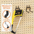 Utility Heavy Duty Pegboard Hooks - 5Pack Peg Board Accessories for Hanging Tools Fit 1/4" Peg Holes - Pegboard Organizer Black Large Tool Holders...