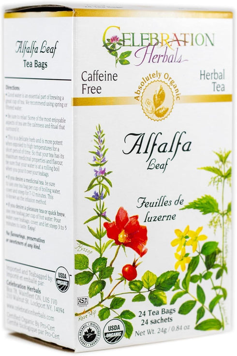 Alfalfa Leaf Tea - Certified Organic - 24 tea bags...