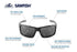 Bullhead Safety Eyewear BH2663AF Sawfish, Matte Black Frame/Temple, Smoke Anti-Fog Lens, Gray Tpr Nose Piece And Temple Ends...