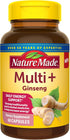Nature Made Multi + Ginseng, Daily Energy Multivitamin for Adults, One Per Day Vitamin, 60 Capsules...