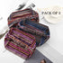 CAKURE Boho Wide Headbands African Head Wraps Stretchy Hairbands Stripe Turban Head Bands for Women and Girls Pack of 3 (Set1)...