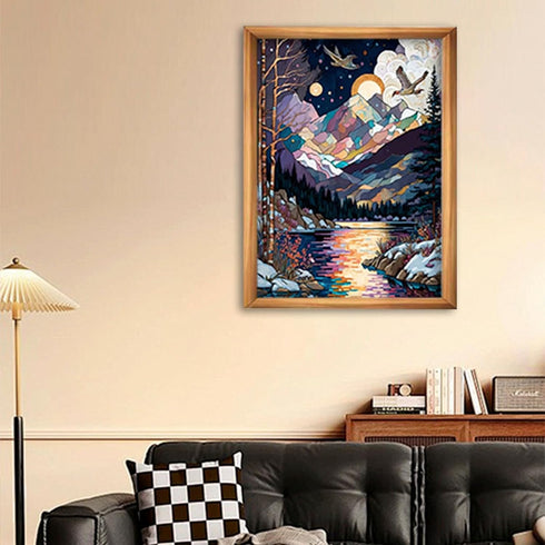 AIBOERL Diamond Art Kits for Adults,Landscape 5D Diamond Painting Kits for Adults,Diamond Painting Diamond Art with Round Full Drill Diamond Dots ...