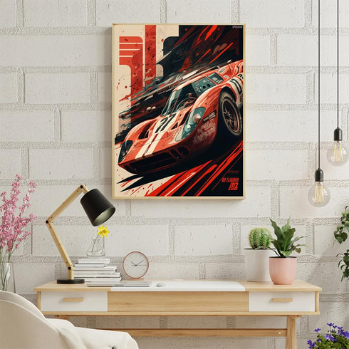 IPISSOI 5D Diamond Painting Kit for Adults Full Drill Rhinestone DIY Art for Home Wall Decor Gift Racing Car Poster 12x16 inch...